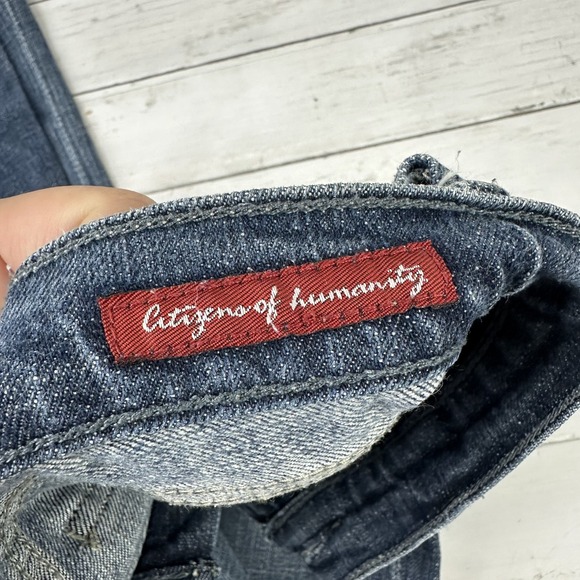 Citizens of Humanity Jeans Womens 27 Blue Bootcut Kelly‎ #001 Low Rise Stretch - Picture 4 of 16
